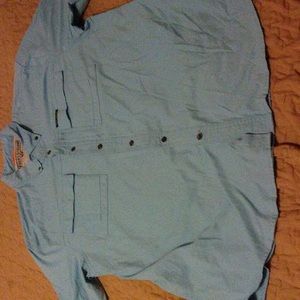 Field and Stream Mens Button Down Short Sleeve